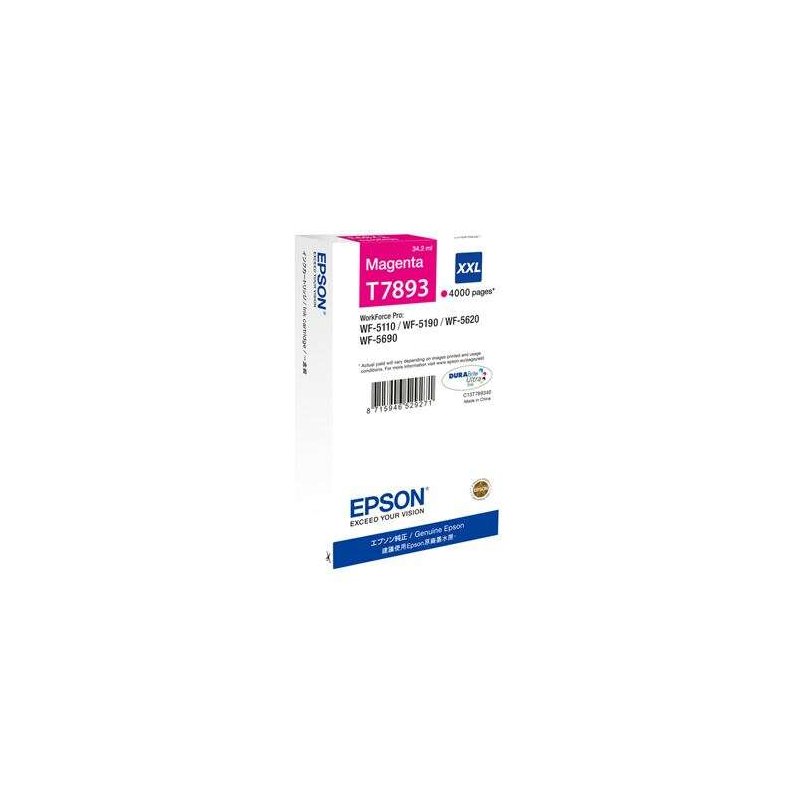Cartucho de tinta Epson T7893 Magenta Original - C13T789340