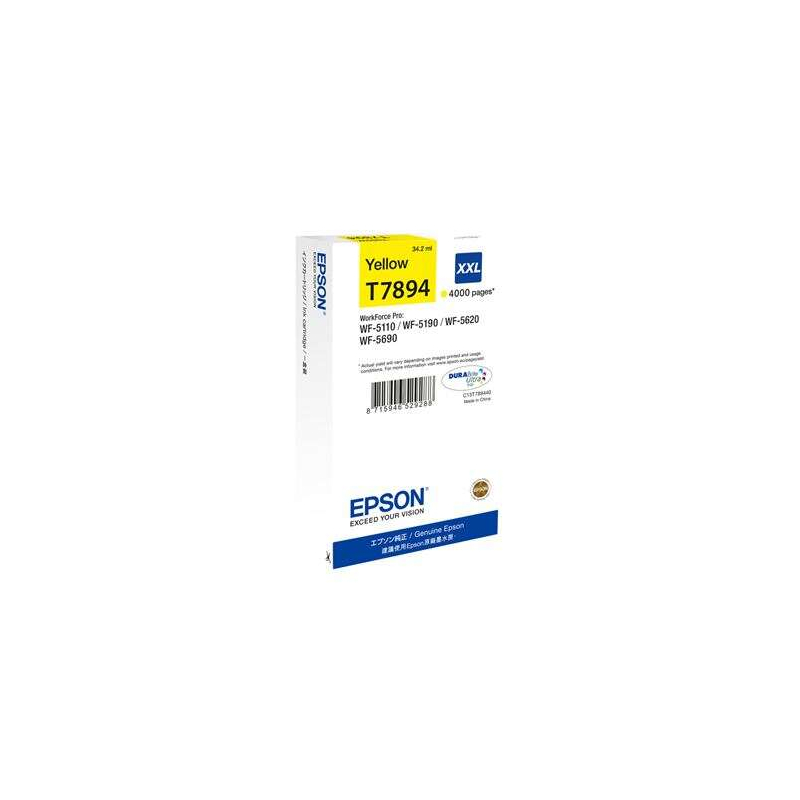 Cartucho de tinta Epson T7894 Amarillo Original - C13T789440