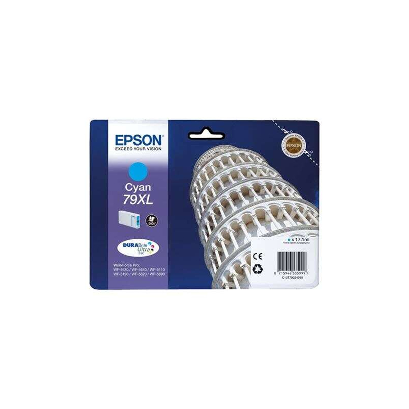 Tinteiro Epson T7902 (79XL) Azul Original - C13T79024010