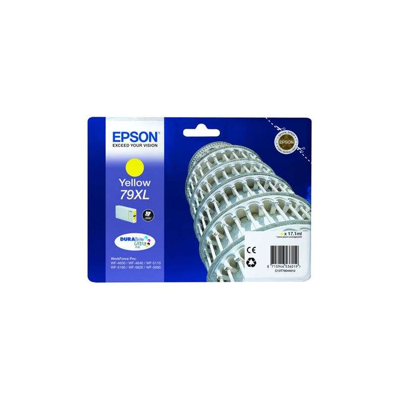 Cartucho de tinta Epson T7904 (79XL) Amarillo Original - C13T79044010