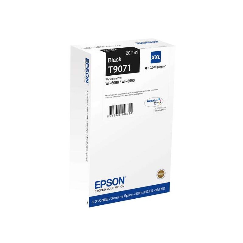 Ink cartridge Epson T9071 Black Original - C13T907140