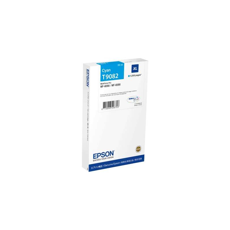 Tinteiro Epson T9082 Azul Original - C13T908240
