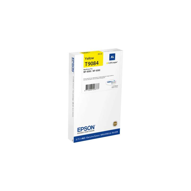 Cartucho de tinta Epson T9084 Amarillo Original - C13T908440