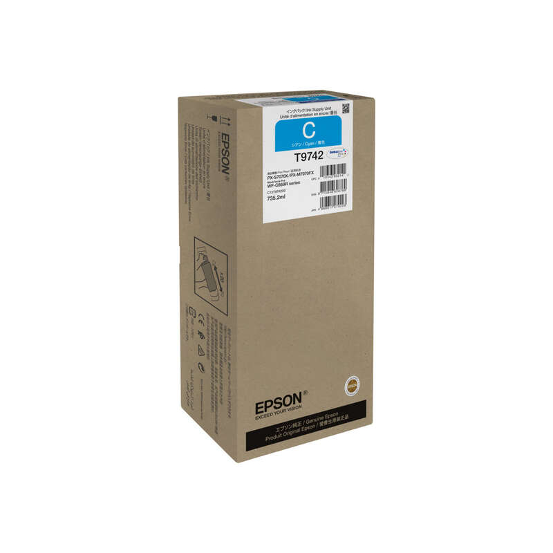 Ink cartridge Epson T9742 Cyan Original - C13T974200
