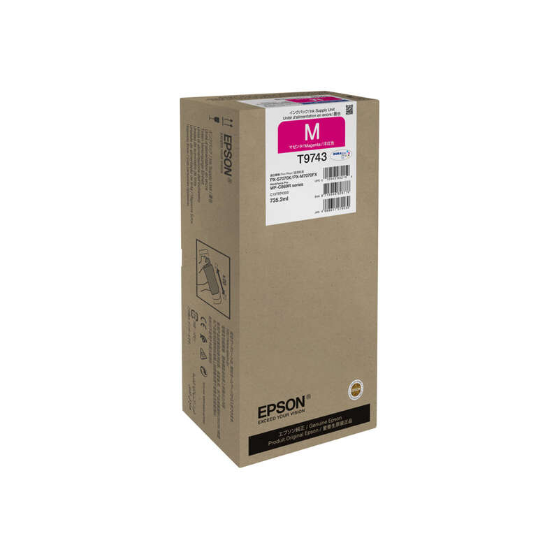 Cartucho de tinta Epson T9743 Magenta Original - C13T974300