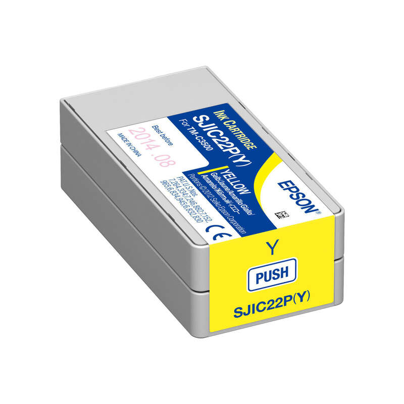Ink cartridge Epson SJIC22P Yellow Original - C33S020604