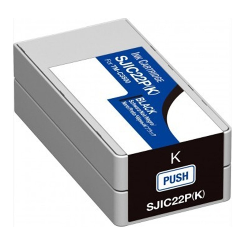 Cartucho de tinta Epson SJIC22P Negro compatible - C33S020601 - Tinta Pigmentad