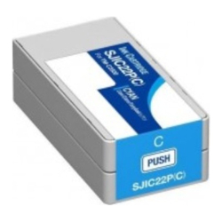 Ink cartridge Epson SJIC22P Cyan compatible - C33S020602 - Pigment Ink