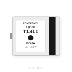 Cartucho de tinta Epson T13L1 Negro compatible - C13T13L140 - Tinta Pigmentada