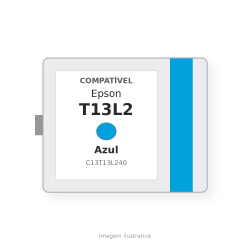 Cartucho de tinta Epson T13L2 Cian compatible - C13T13L240 - Tinta Pigmentada