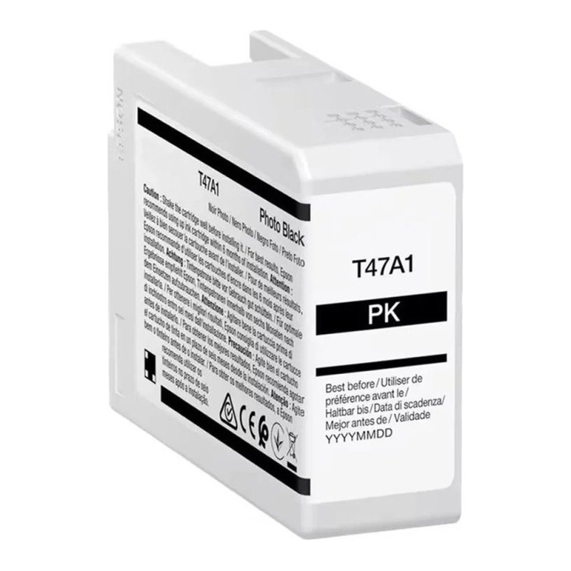 Tinteiro Epson T47A1 Preto Photo Compatível - C13T47A100 - Tinta Pigme